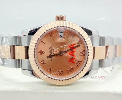 Replica Rolex  Datejust Salmon Dial Mingzhu Movement Watch 